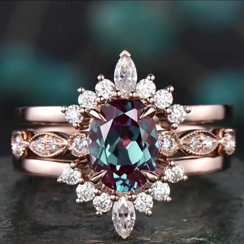 Brand New  Just Listed  Gorgeous 3pc Ring Set